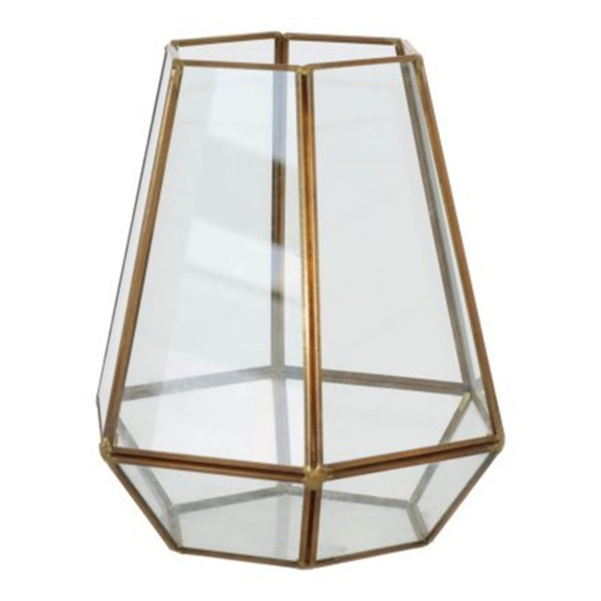 Geo Gold Flower House 20CM