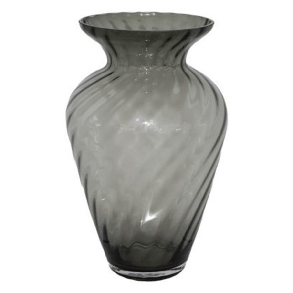 Grey Art Glass Vase 34CM