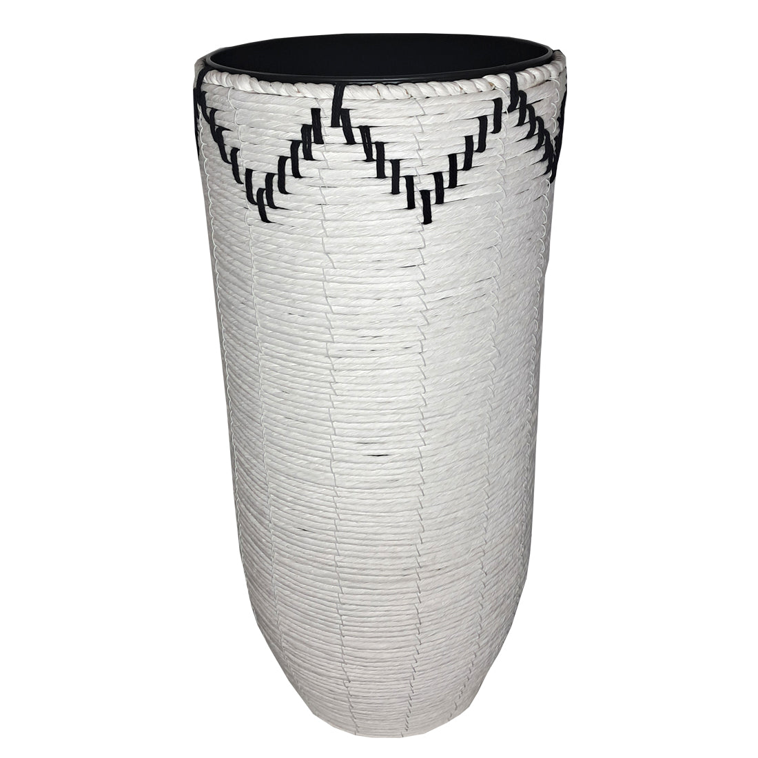 Standing Basket White & Black