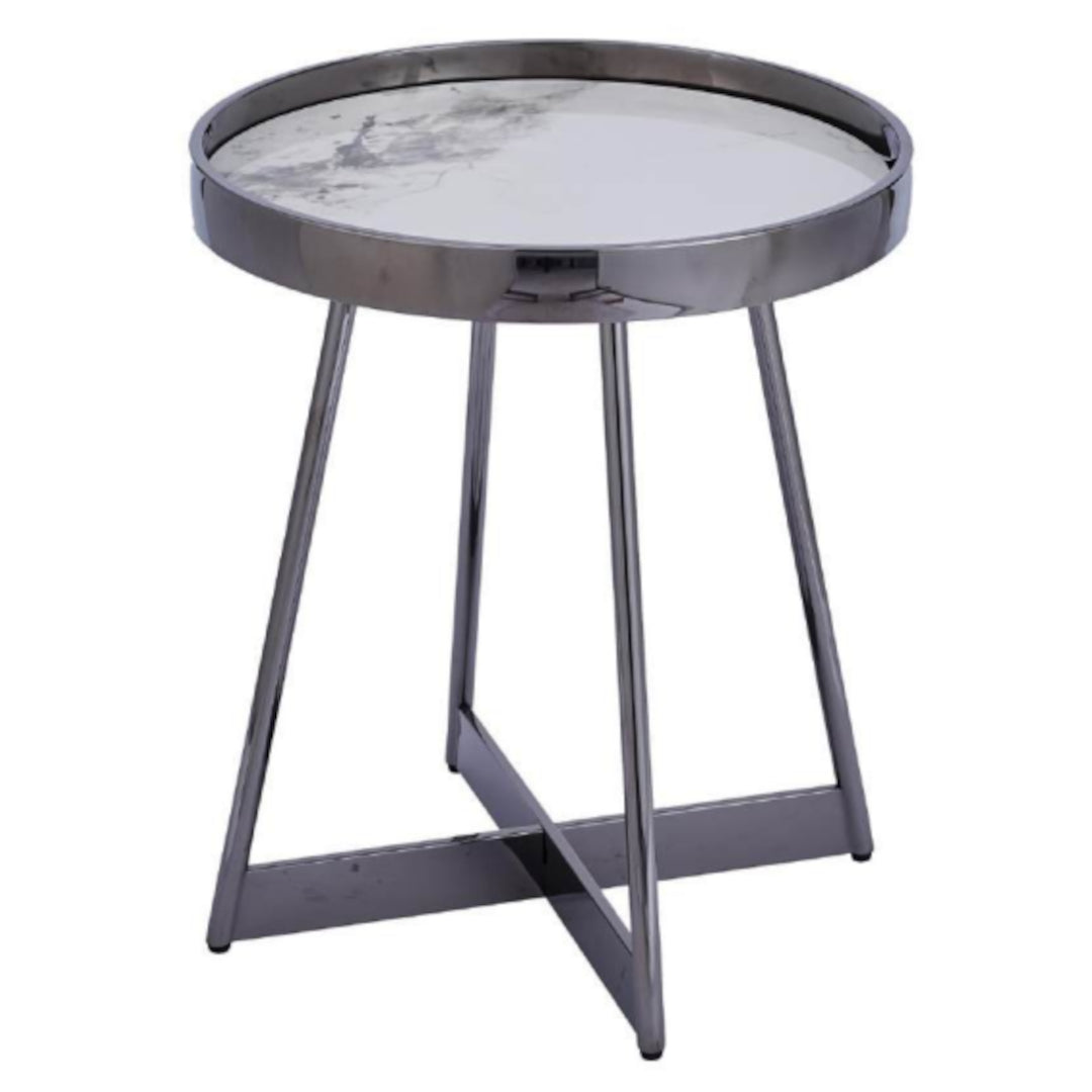 Gunmetal Coffee Table and End Table Combo