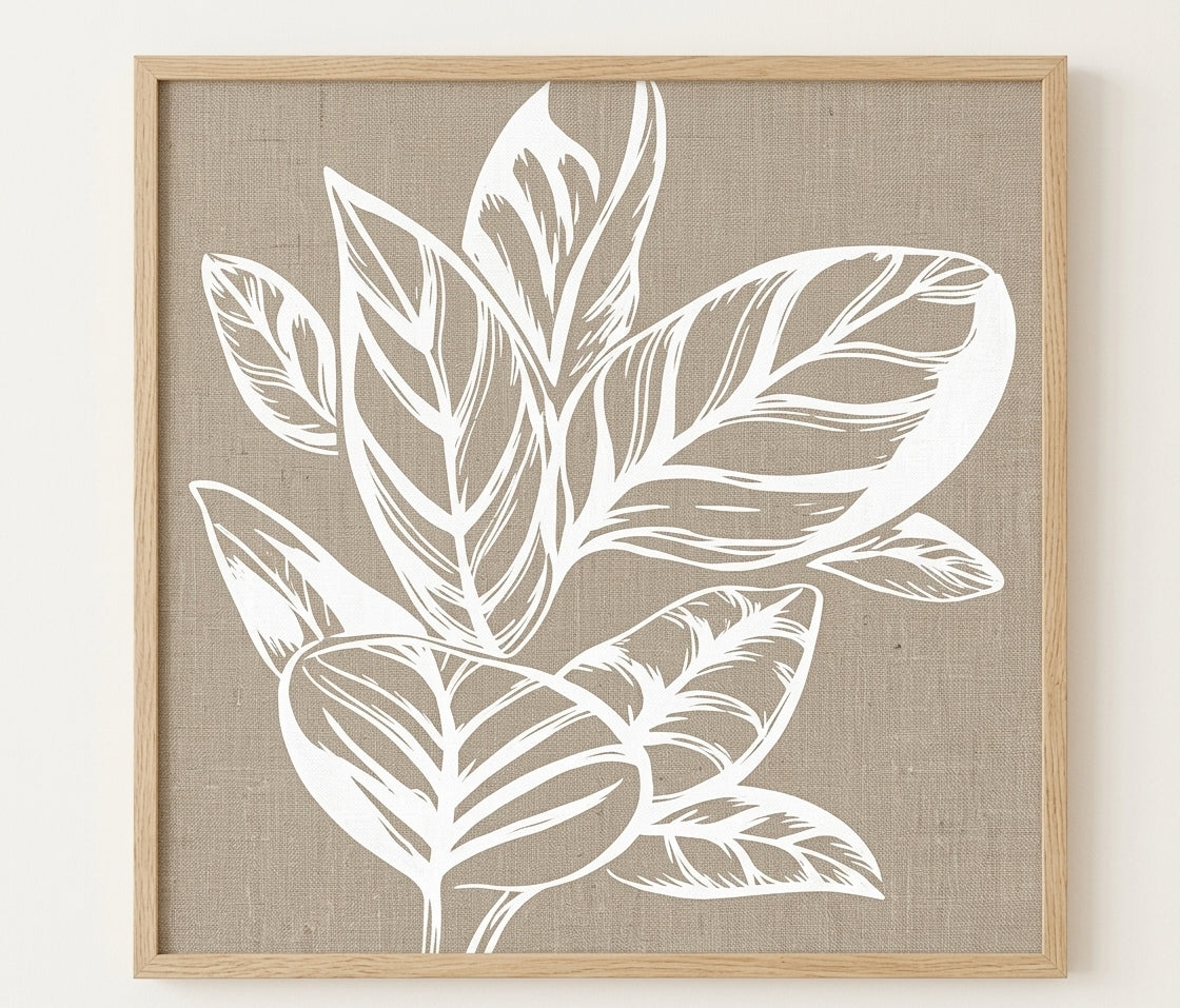 White Leaves Artwork – ART147