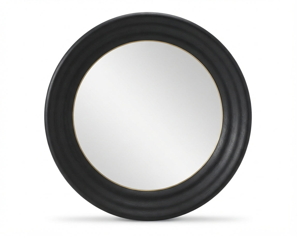 Black Round Mirror – MIR328