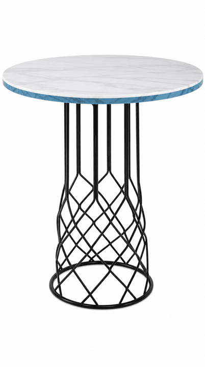 Diamond Mesh Cocktail Table — Black