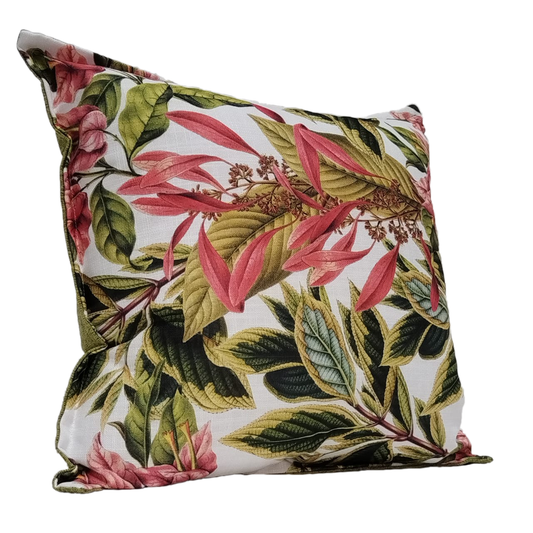 Bougainvillea White Scatter Cushion