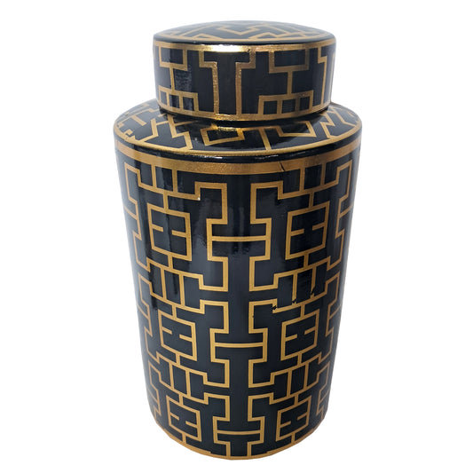 Gold & Black Urn
