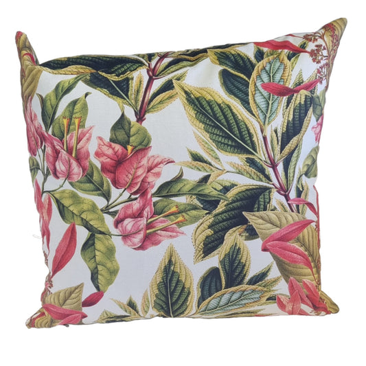 Bougainvillea White Scatter Cushion