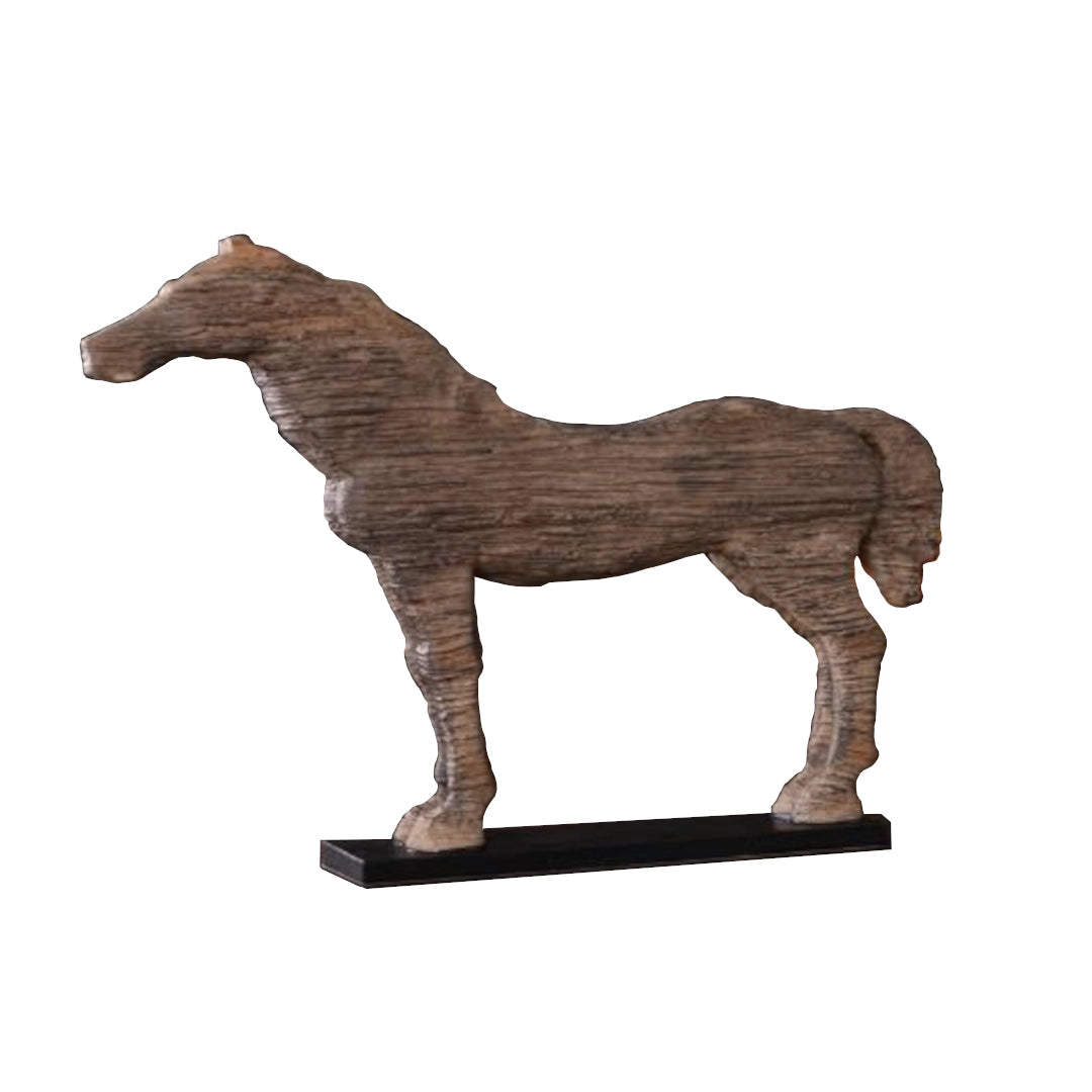 A Crafted Brown horse ornament