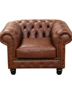 Chesterfield 1 Seater sofa brown