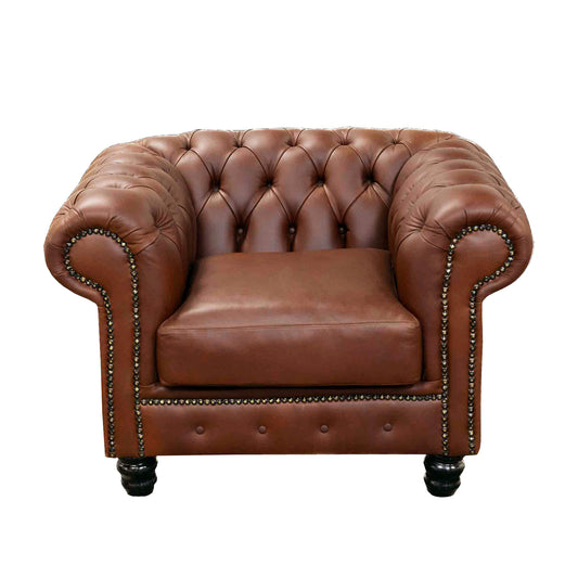 Chesterfield 1 Seater sofa brown