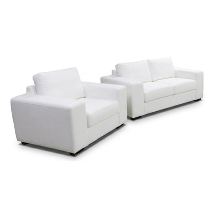 White sofa set on a white background