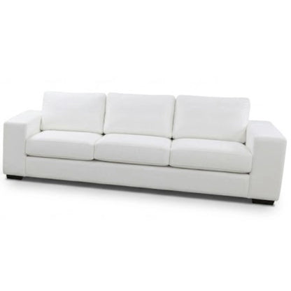 White sofa on a white background