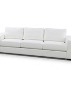 White sofa on a white background