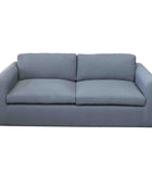 Florida 2 Seater Fabric Sofa Light Grey front view