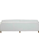 Florida 4 Seater Fabric Sofa White back view