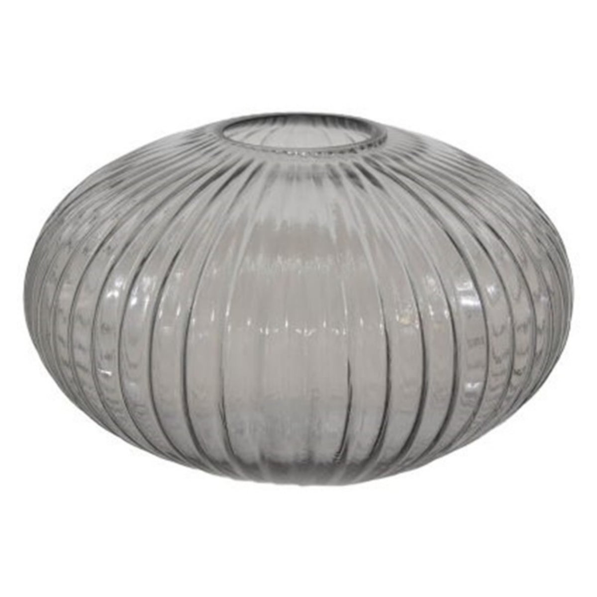 Grey Tint Optic Vase 15X25CM