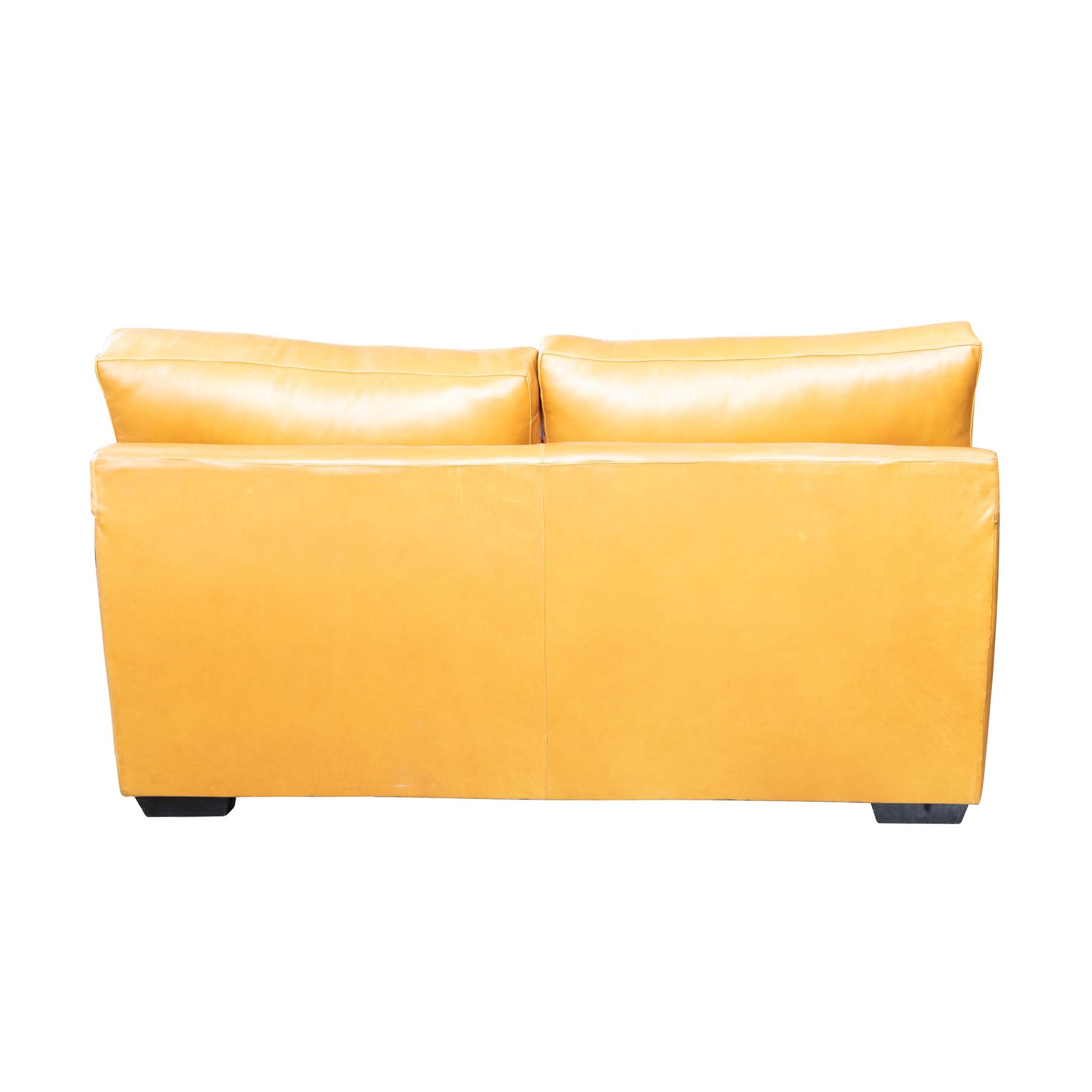 Hilton 2 Seater Sofa Mustard back view