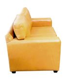 Hilton 2 Seater sofa Mustard side view