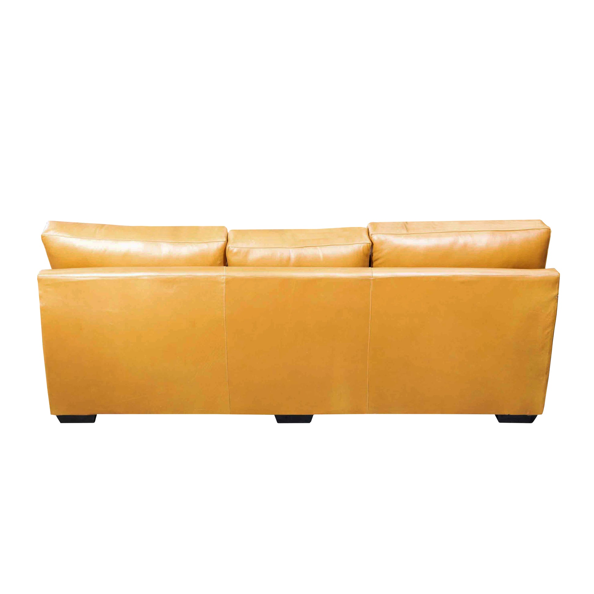 Hilton 4 Seater Sofa Mustard back view.