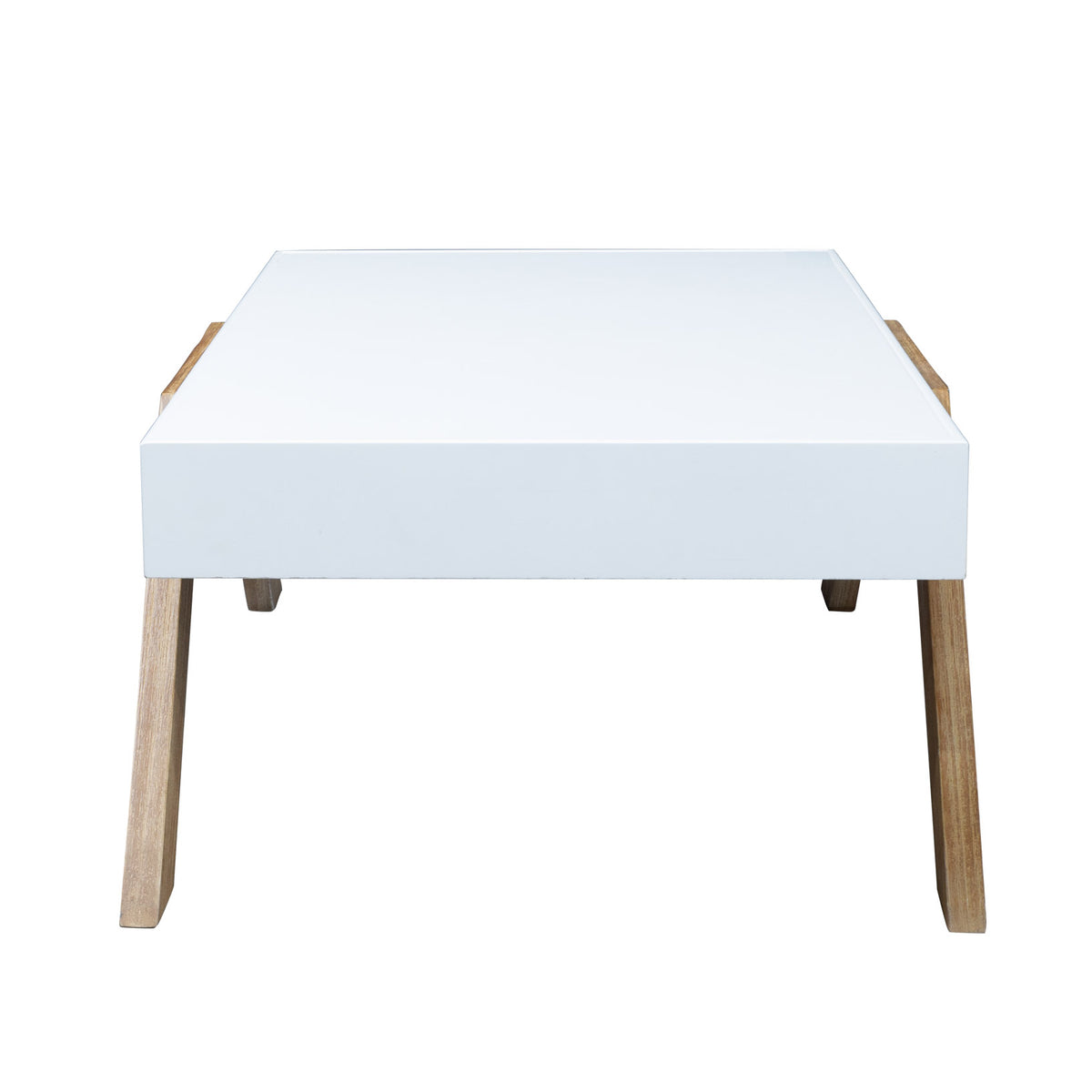 Athena Coffee Table White and Brown
