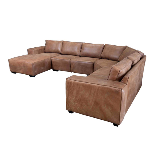 Kilimanjaro Corner Daybed Leather Sofa 3 Quarter view 1