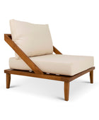Bahama Single Seater Pine Patio Couch (Outdoor Canvas Cushions)