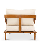 Bahama Single Seater Pine Patio Couch (Outdoor Canvas Cushions)