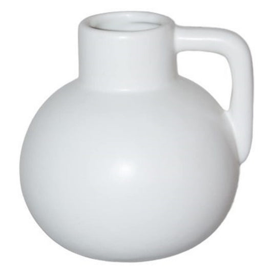 Posy Vase with Handle 11 cm White