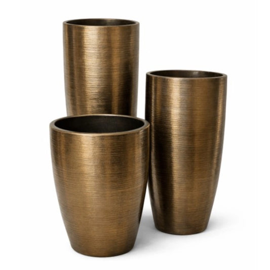 A set of pots on a white background
