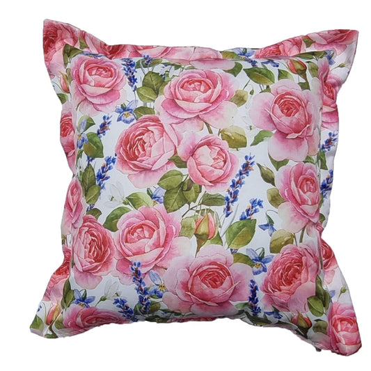 Rose & Lavender Oxford Hem Scatter Cushion