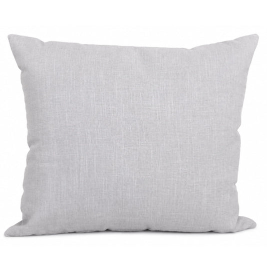 A white scatter cushion on a white background