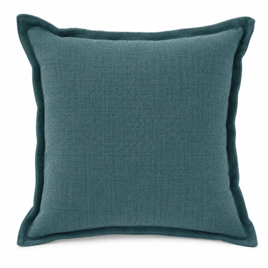 A Green scatter cushion on a white background