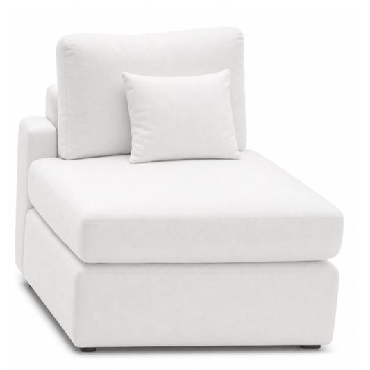 A White single seat sofa on a white background