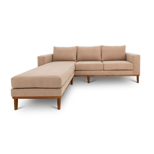 Sophia Three Seater L Shape Couch (Suede)