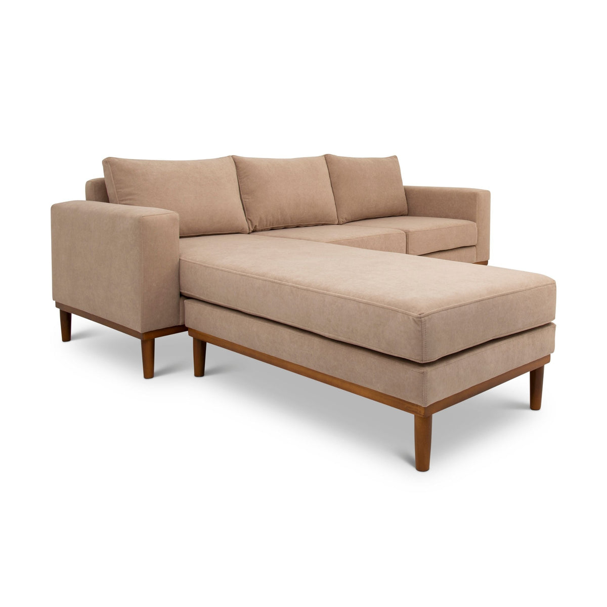 Sophia Three Seater L Shape Couch (Suede)