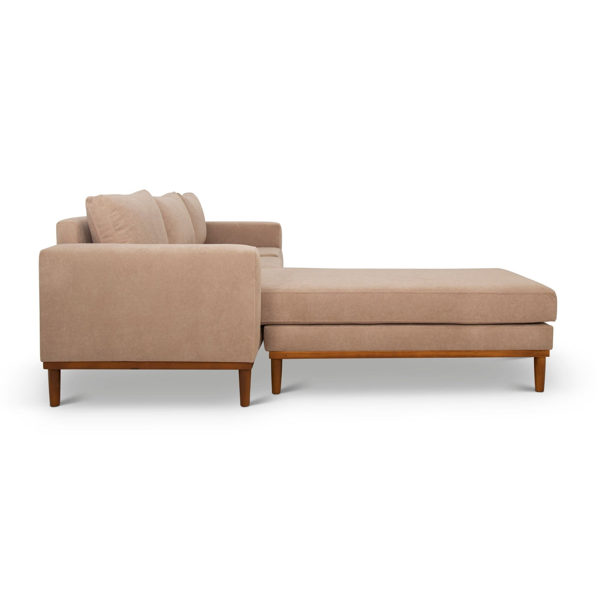 Sophia Three Seater L Shape Couch (Suede)