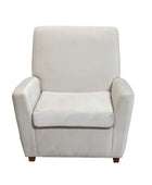 Sophia 1 Seater Fabric Armchair Sofa Light Grey Front View