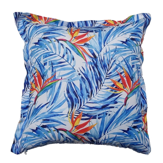 Strelitzia Leaf Oxford Hem Scatter Cushion