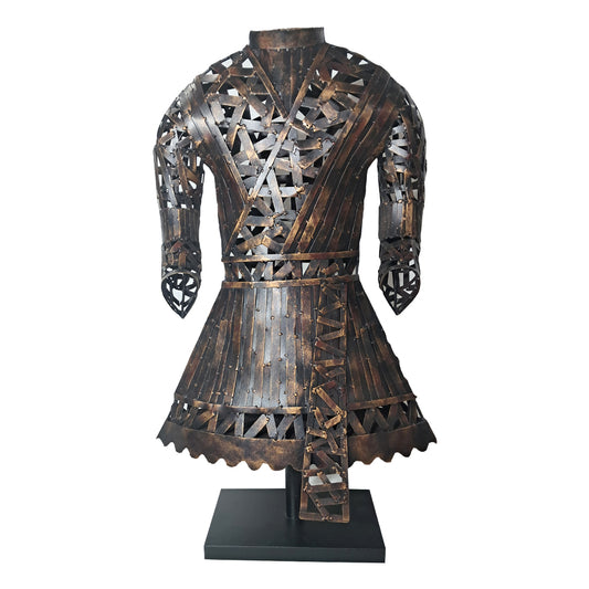 Metal Brass Armour on Stand 87cm