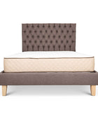 Alexis Bed Base + Deep Buttoned Headboard (Linen)