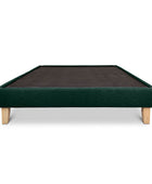 Jungle green linen Alexis bed base from Pascal Furniture