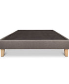 Steel grey linen Alexis bed base from Pascal Furniture