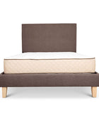 Alexis Bed Base + Plain Headboard (Linen)