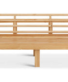 Classic patio three seater natural frame front view