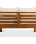 Classic patio two seater couch back view