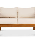 Classic patio two seater couch front view
