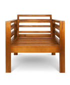 Classic Single Seater Pine Patio Couch (Outdoor Canvas Cushions)