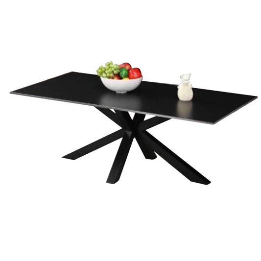 Black  Coffee Table with Sintered Stone Top
