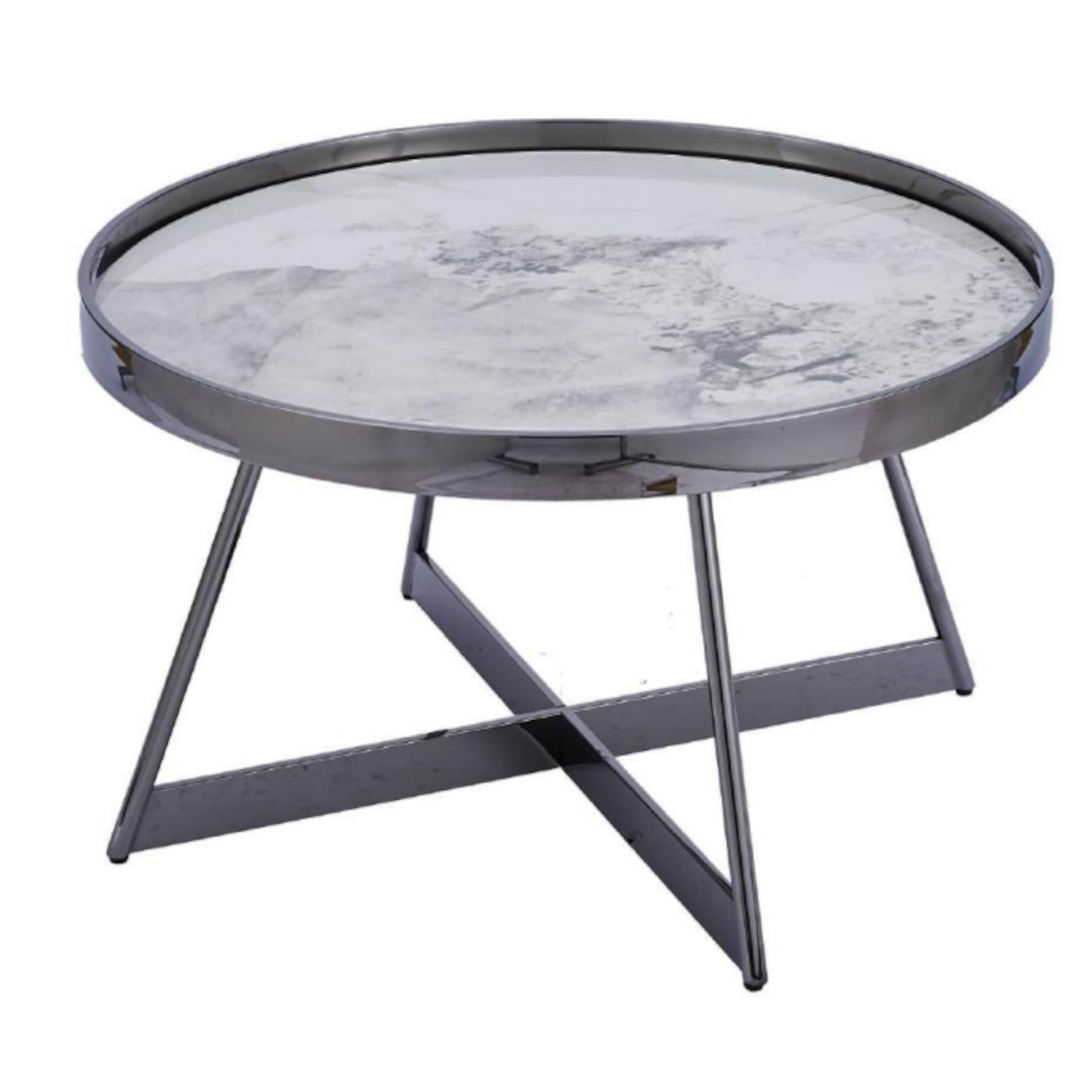 Gunmetal Coffee Table and End Table Combo