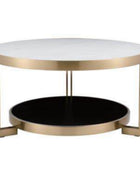 Brushed Champagne Gold Side Table and End Table Combo