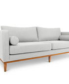 Harrison three seater couch angled view